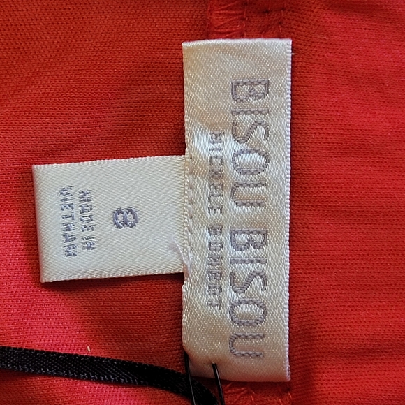 Bisou Bisou Red and B/W Diamond Print Dress - Picture 3 of 4